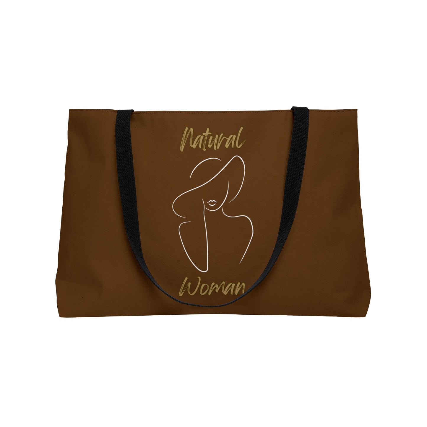 Natural Woman Sun Hat (WL) Weekender Tote Bag BROWN