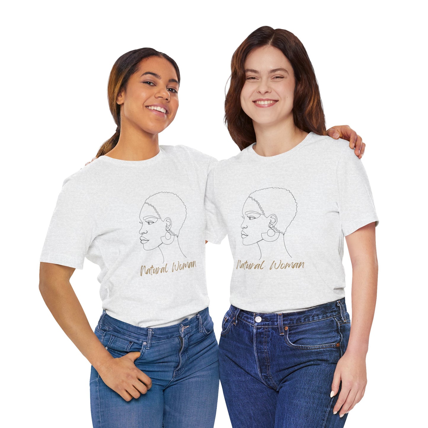 NATURAL WOMAN Finger Waves (BL) Short Sleeve T-Shirt