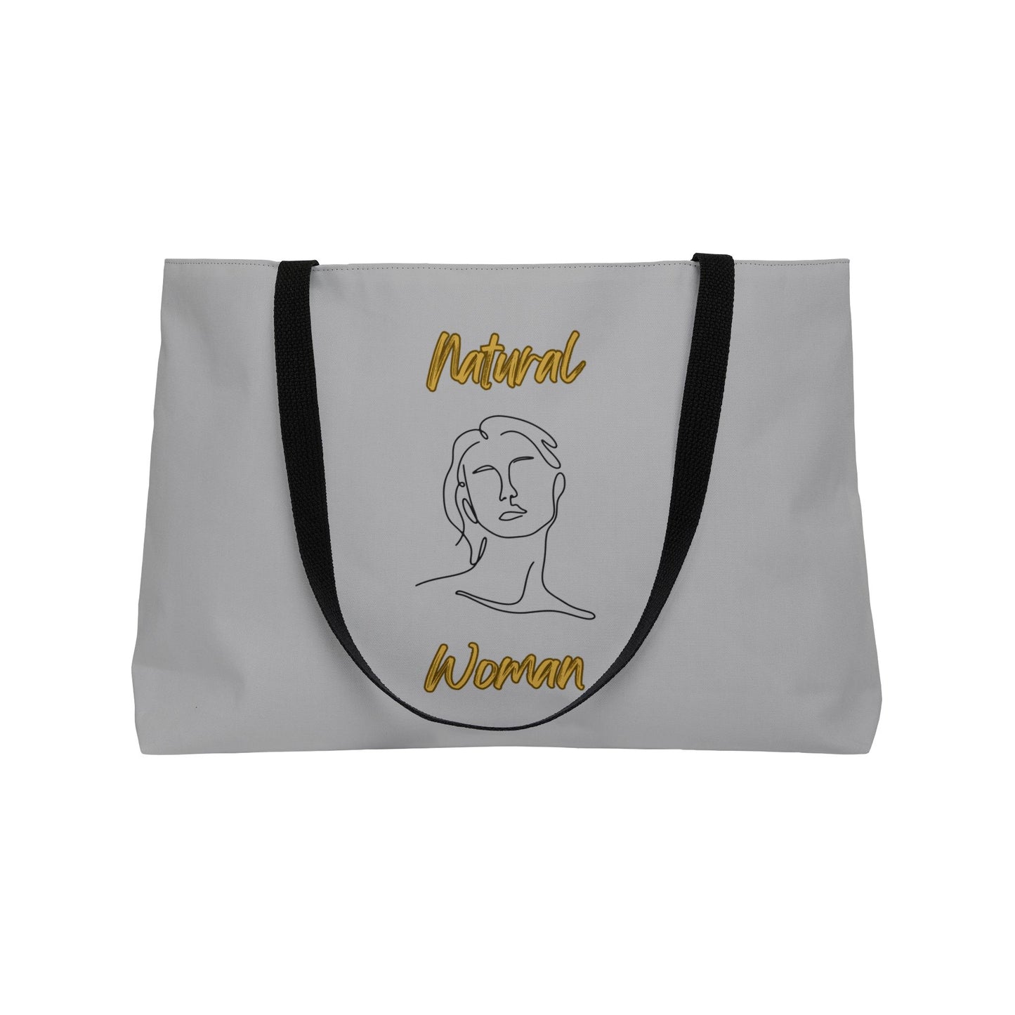 Natural Woman Hello (BL) Weekender Tote Bag LIGHT GREY