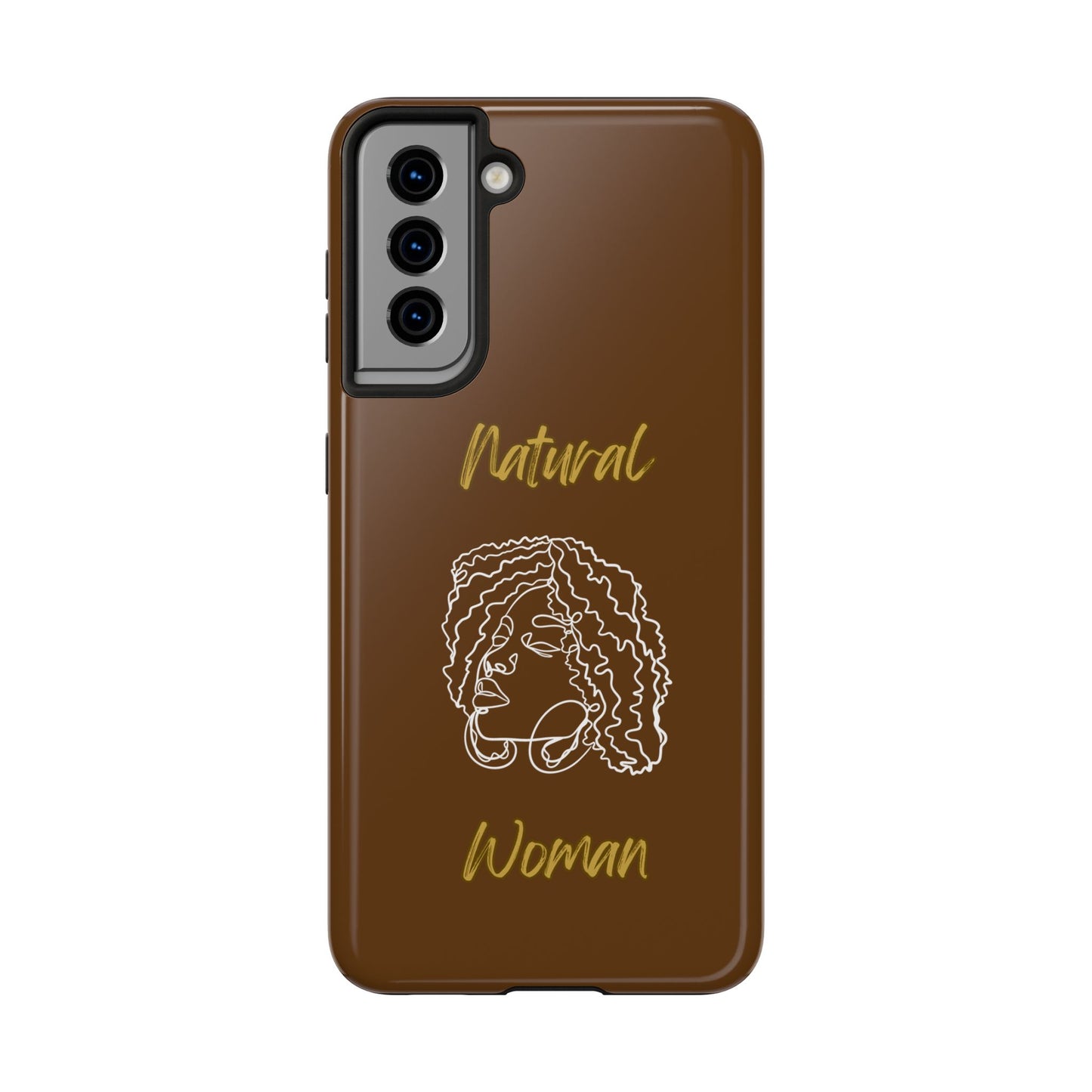 Natural Woman Naturally Me (WL)Tough Phone Cases BROWN