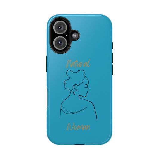 Natural Woman Twists (BL) Tough Phone Cases TURQUOISE