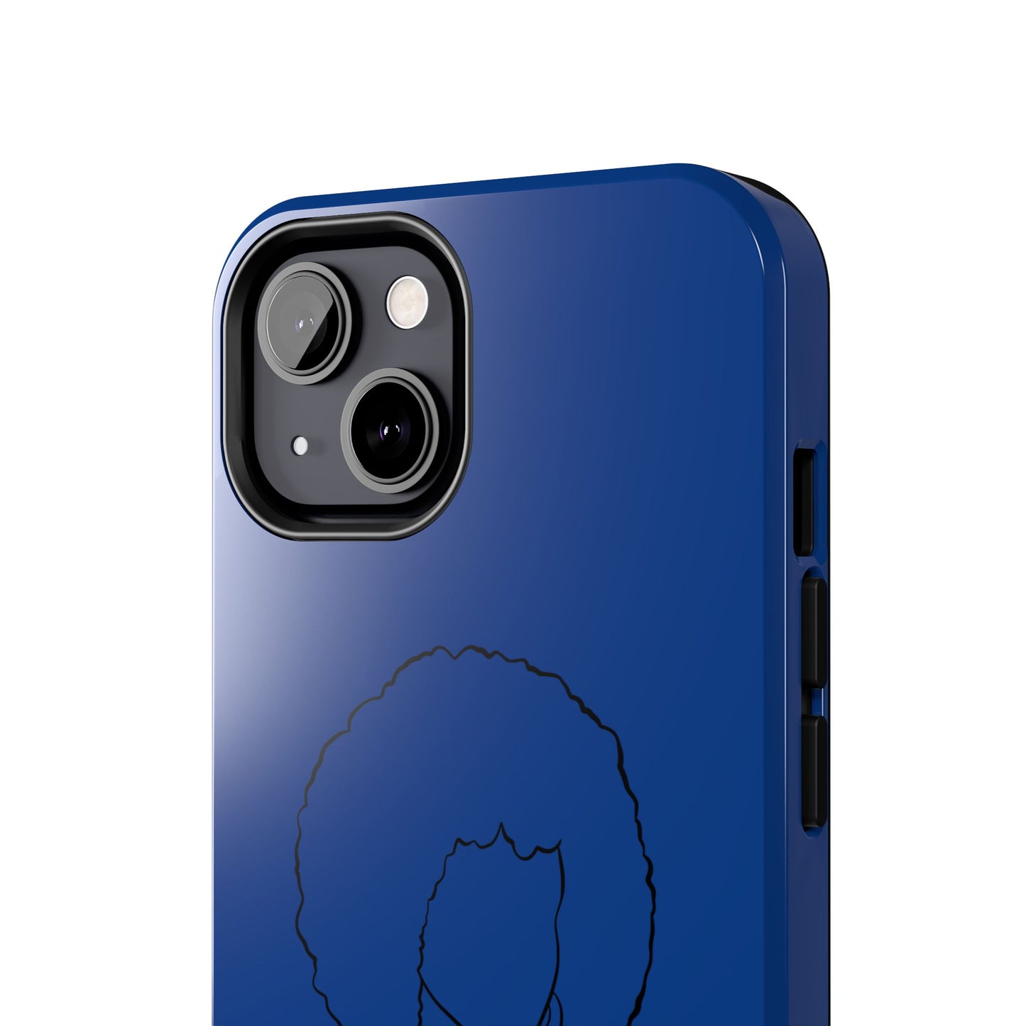 Natural Woman Afro (BL)Tough Phone Cases DARK BLUE