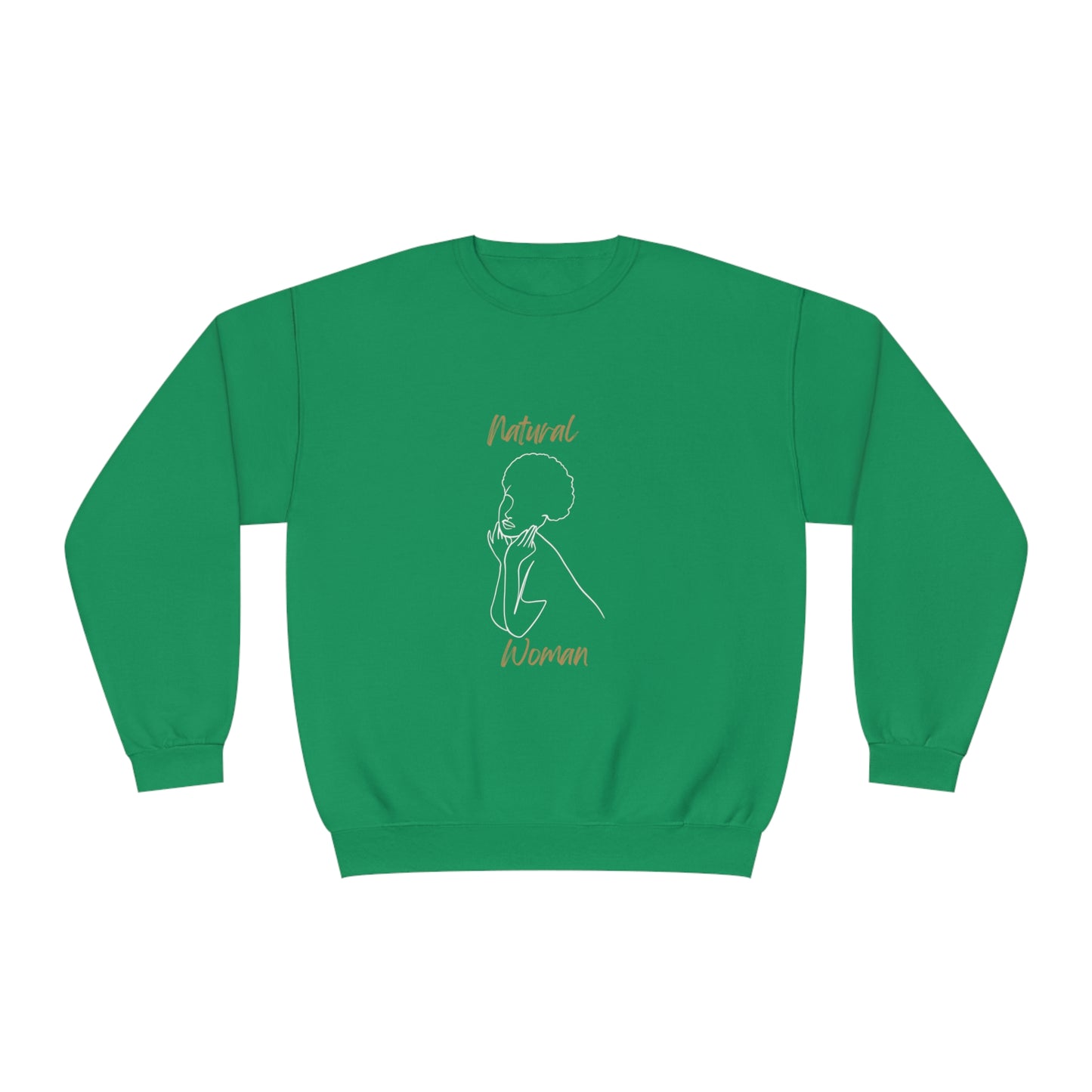 Natural Woman Cute Afro (WL) Crewneck Sweatshirt