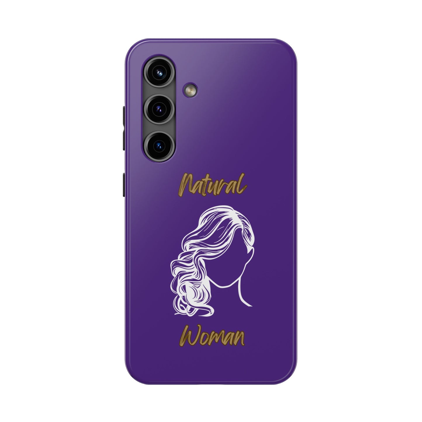 Natural Woman Long Curl (WL)Tough Phone Cases PURPLE