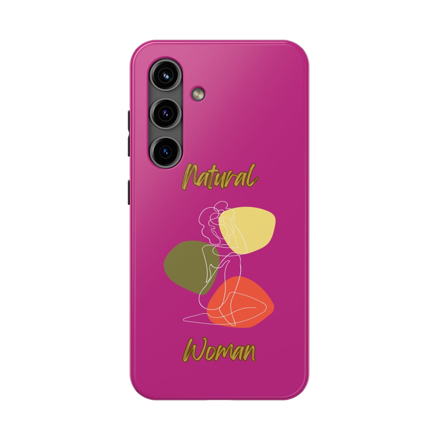 Natural Woman Colorful Pose (WL)Tough Phone Cases PINK