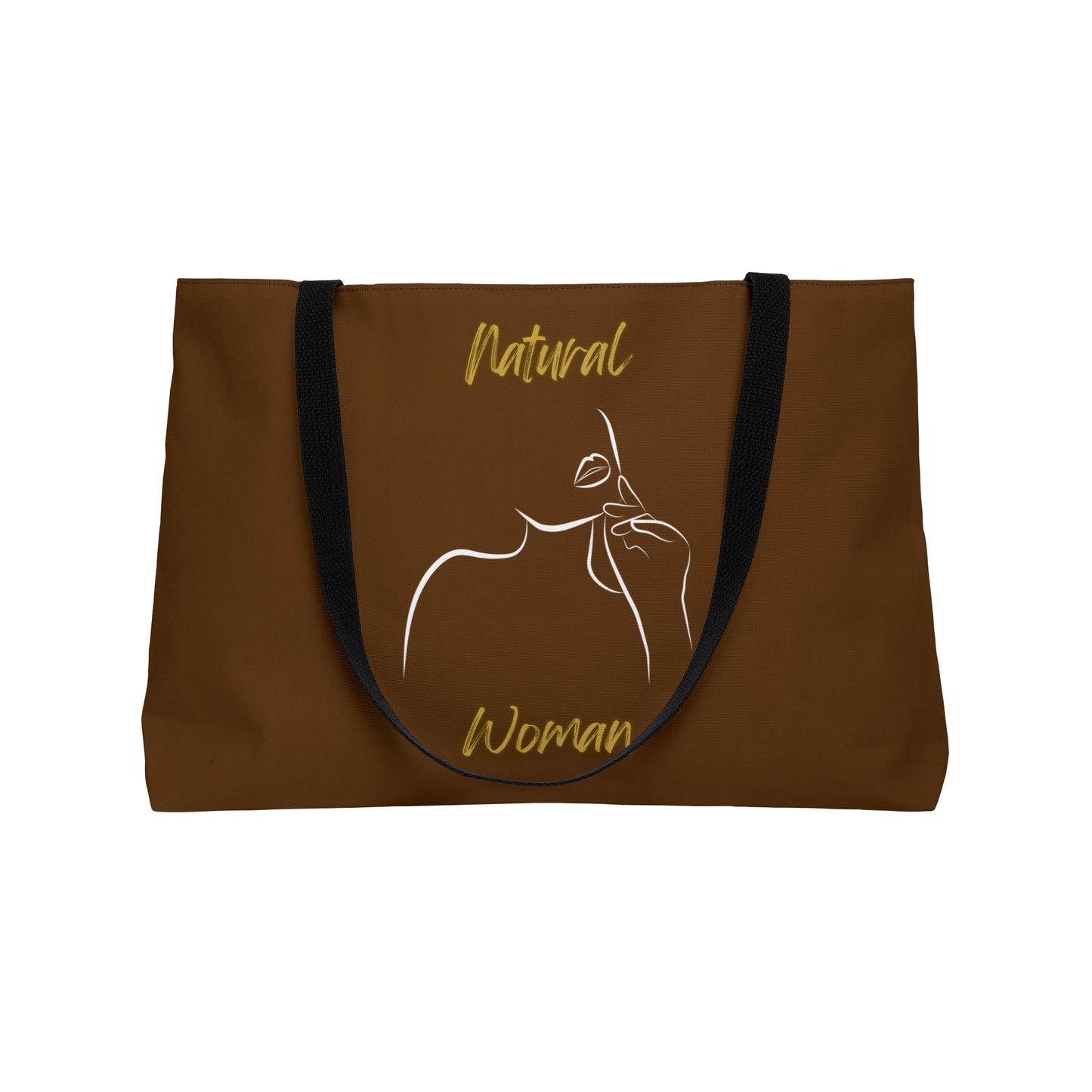 Natural Woman Chin Up (WL) Weekender Tote Bag BROWN
