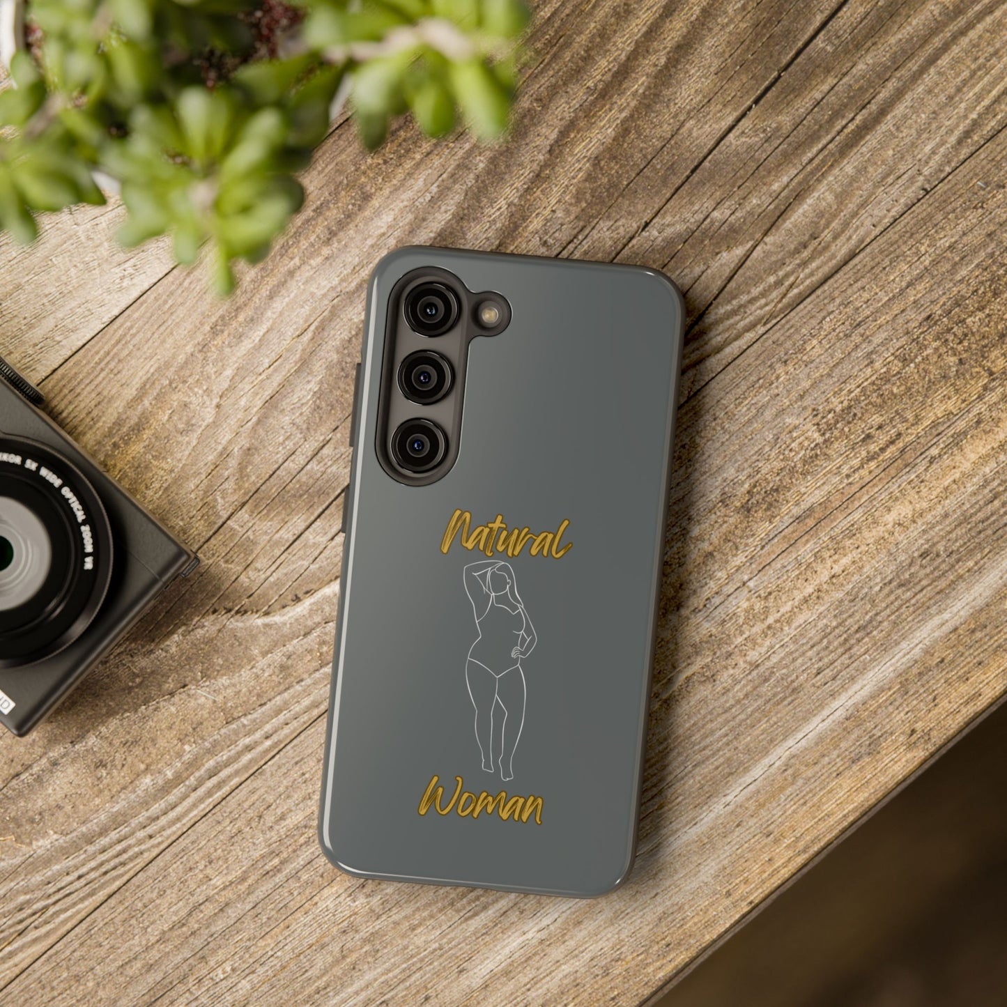 Natural Woman Looking Good (WL)Tough Phone Cases DARK GREY