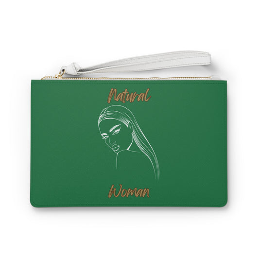 Natural Woman The Stare (WL) Clutch Bag DARK GREEN