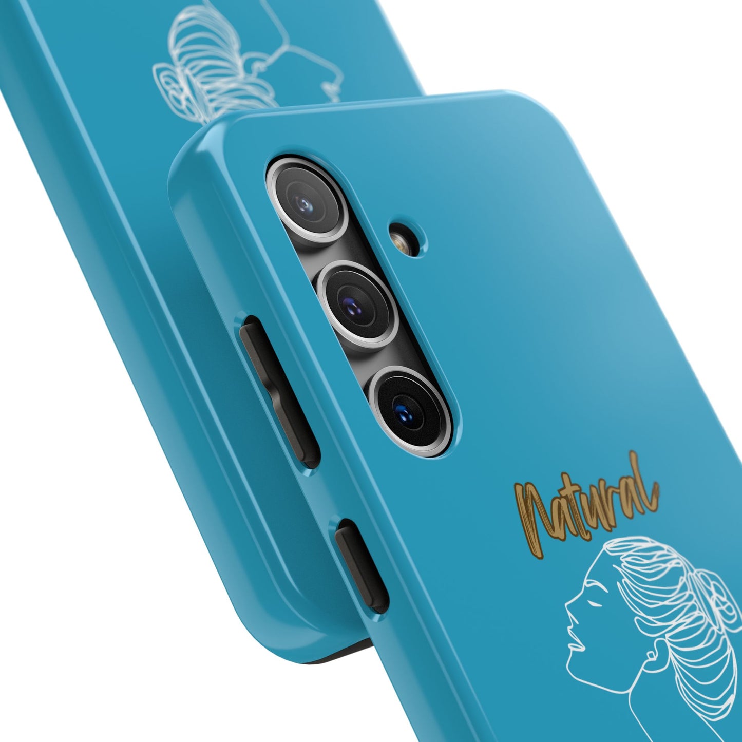 Natural Woman Wet Bun (WL) Tough Phone Cases TURQUOISE