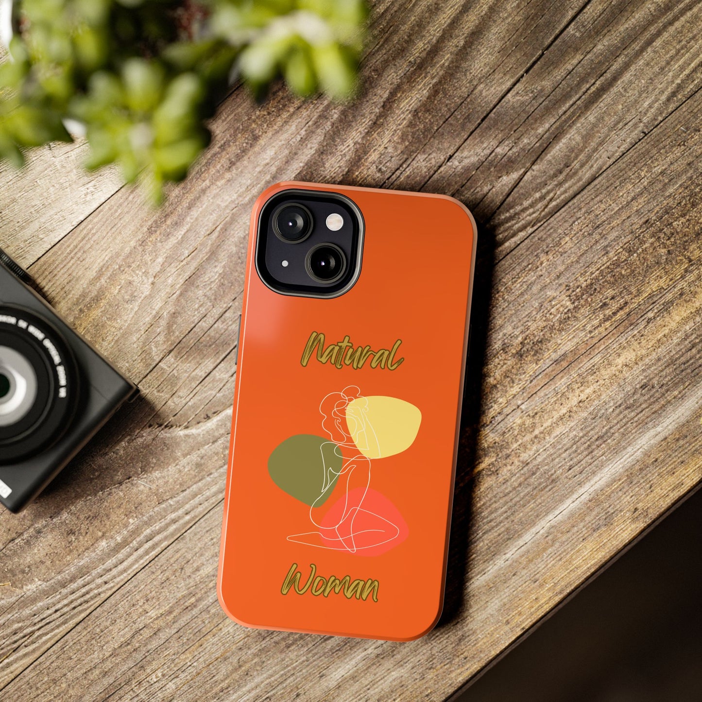 Natural Woman Colorful Pose (WL)Tough Phone Cases ORANGE