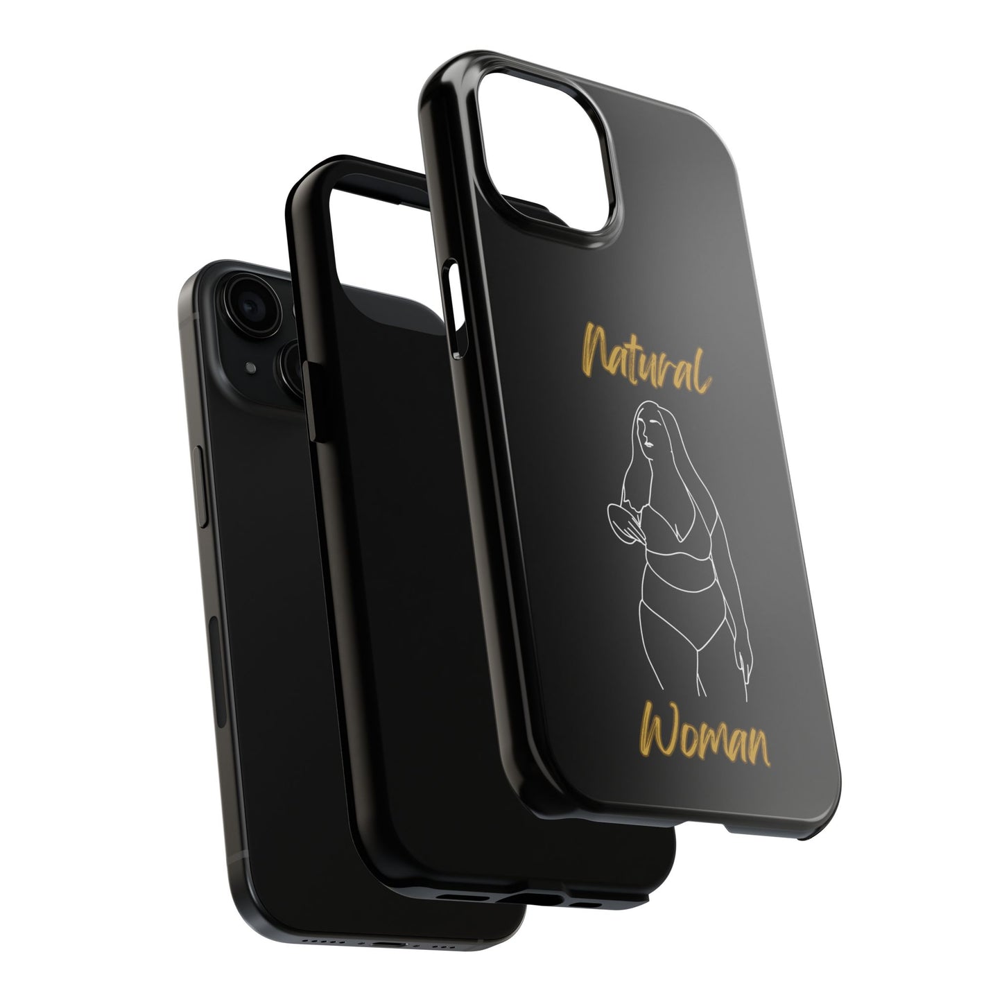 Natural Woman Full Beauty (WL)Tough Phone Cases BLACK