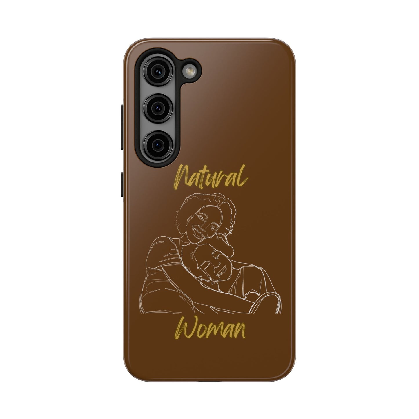 Natural Woman Loving Embrace (WL)Tough Phone Cases BROWN