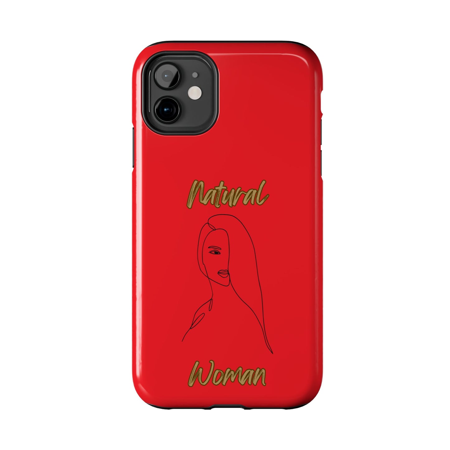 Natural Woman Covered Eye (BL)Tough Phone Cases RED