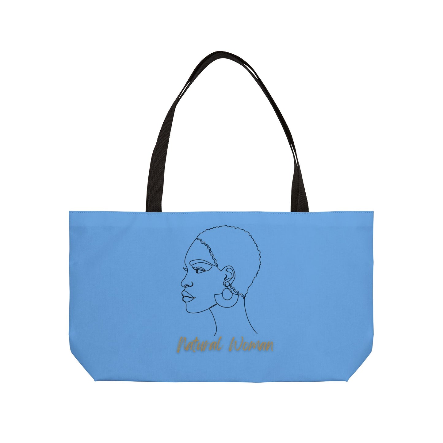 Natural Woman Finger Wave (BL) Weekender Tote Bag LIGHT BLUE