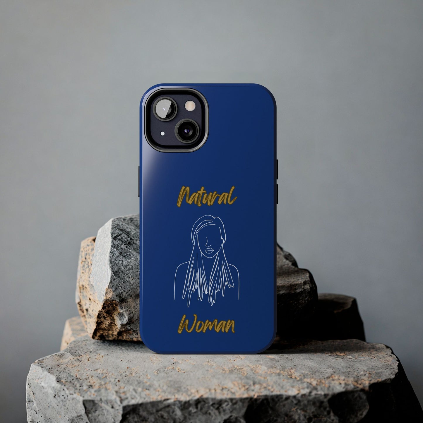 Natural Woman Content (WL)Tough Phone Cases DARK BLUE