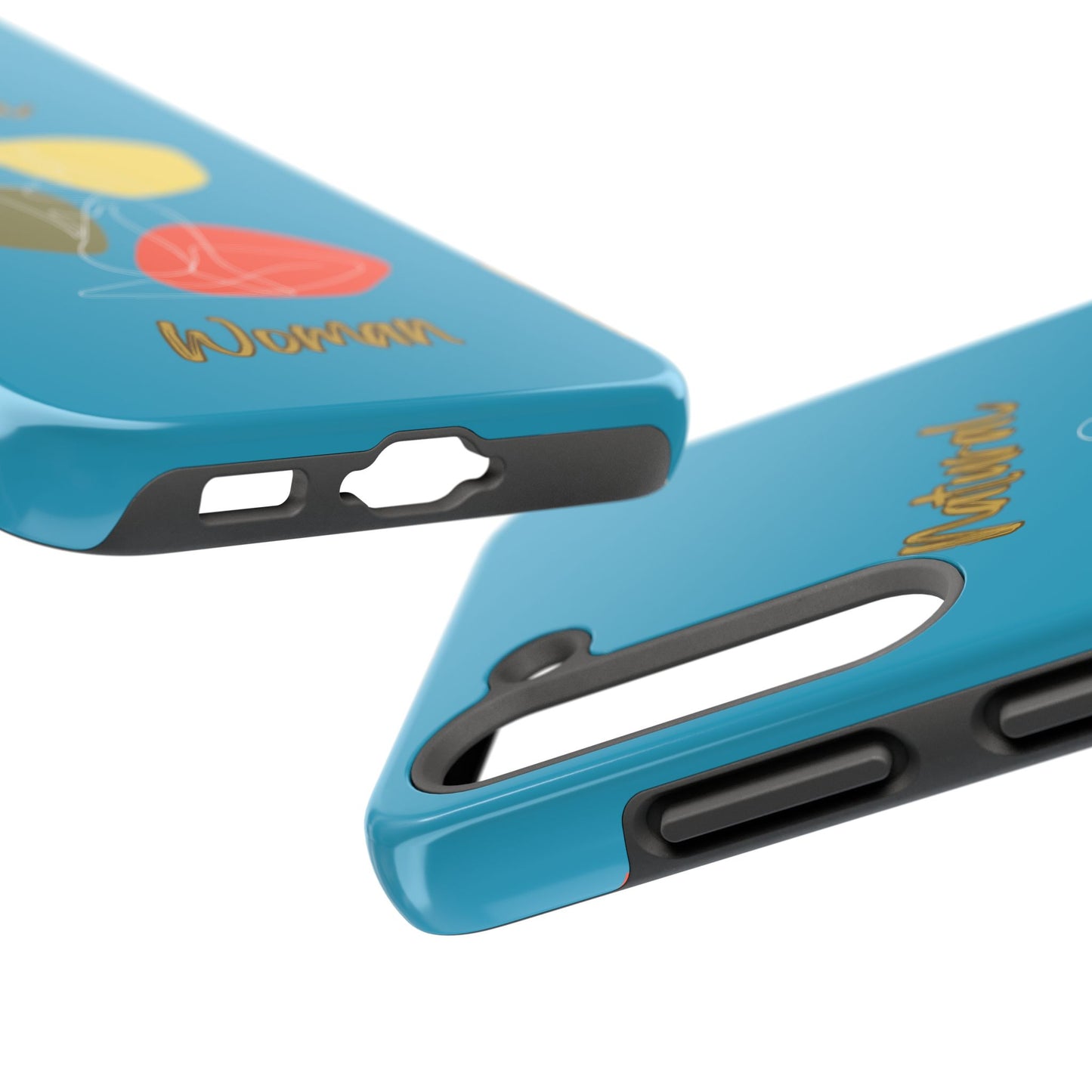 Natural Woman Colorful Pose (WL)Tough Phone Cases TURQUOISE