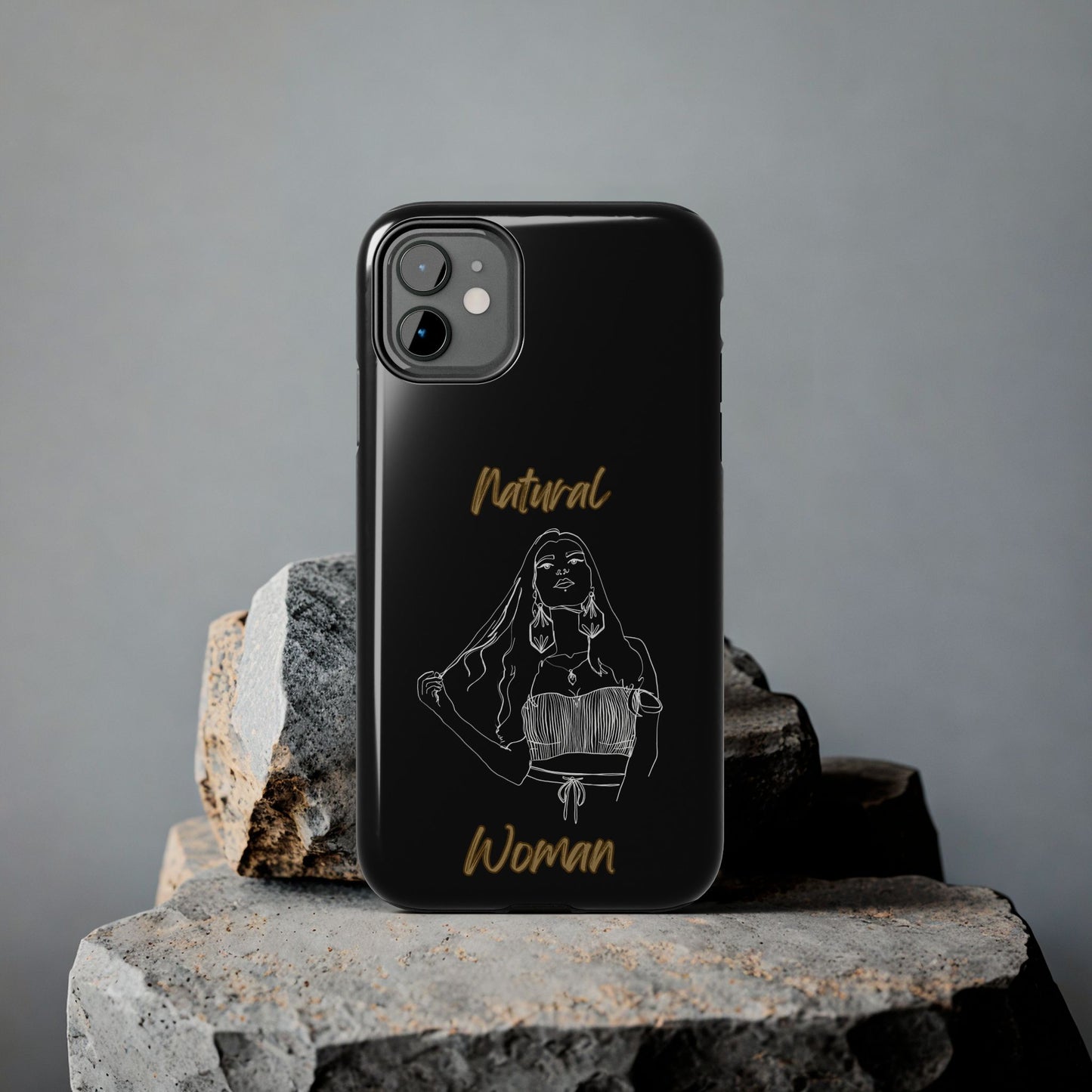Natural Woman Thinking (WL)Tough Phone Cases BLACK