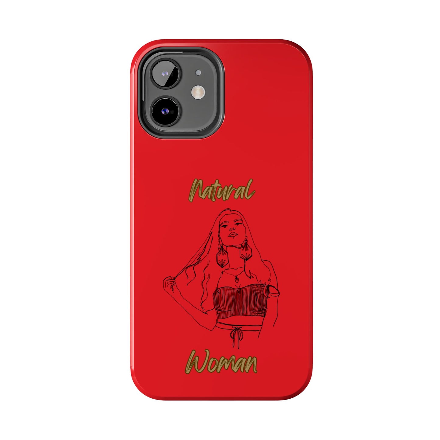 Natural Woman Thinking (BL)Tough Phone Cases RED