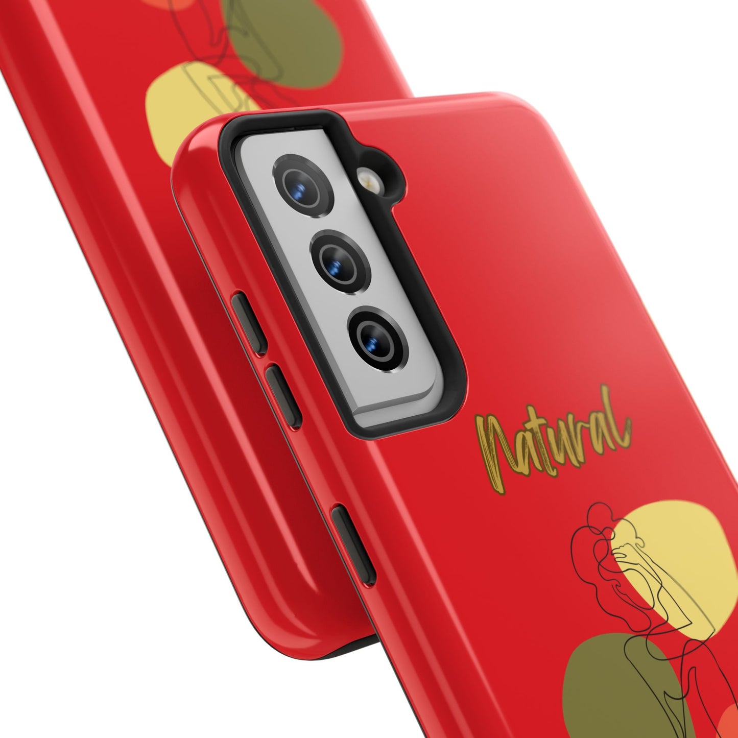 Natural Woman Colorful Pose (BL)Tough Phone Cases RED