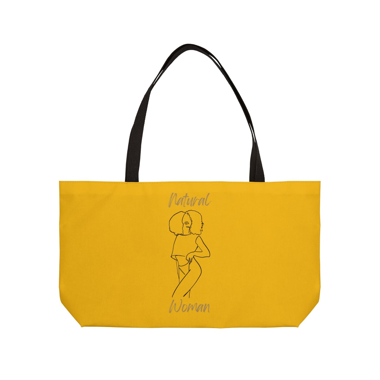 Natural Woman Pose (BL) Weekender Tote Bag YELLOW