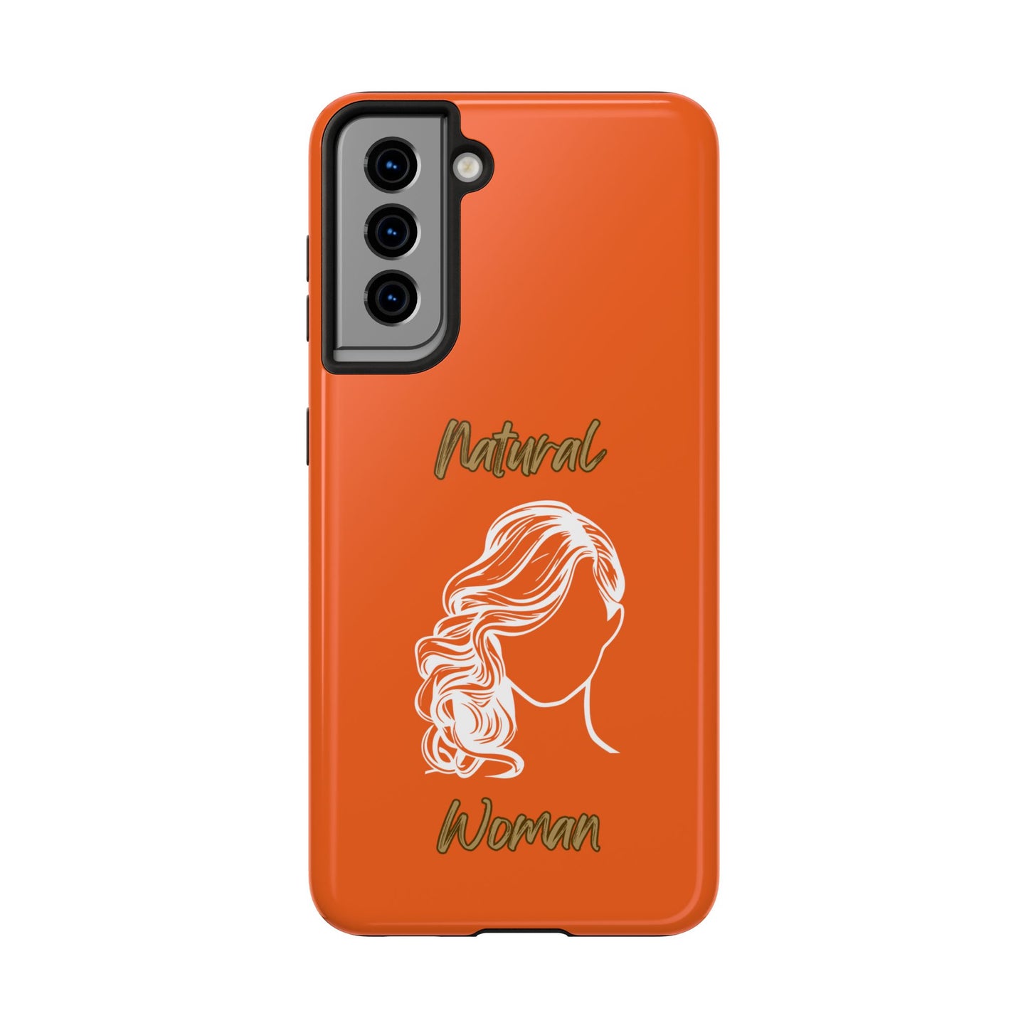 Natural Woman Long Curl (WL)Tough Phone Cases ORANGE