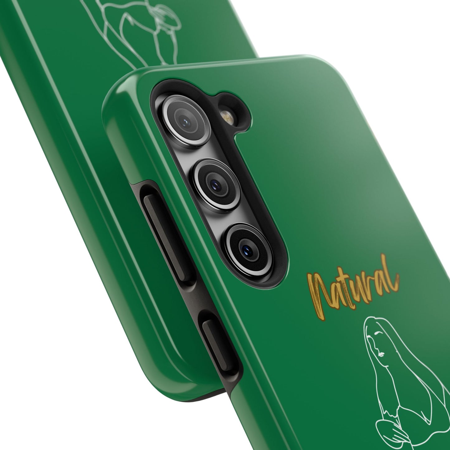 Natural Woman Full Beauty (WL)Tough Phone Cases DARK GREEN