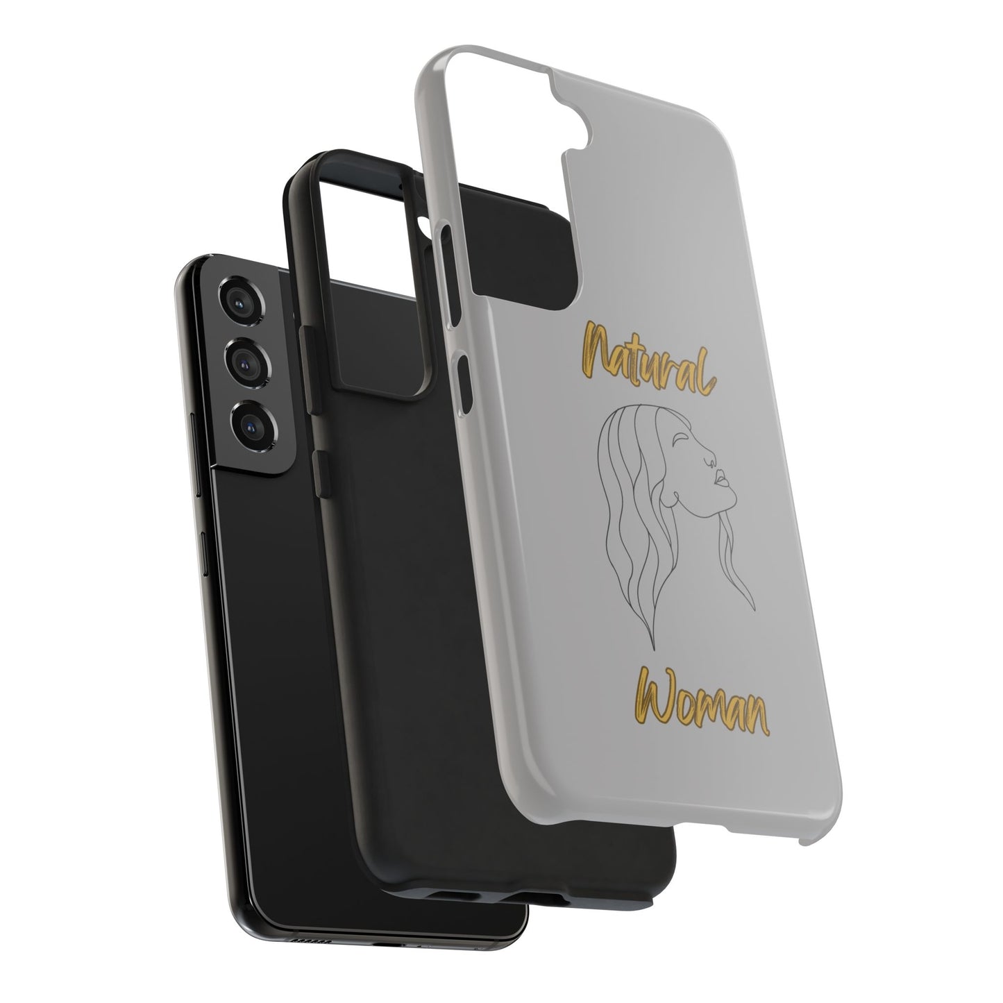 Natural Woman Breeze On Face (BL)Tough Phone Cases LIGHT GREY