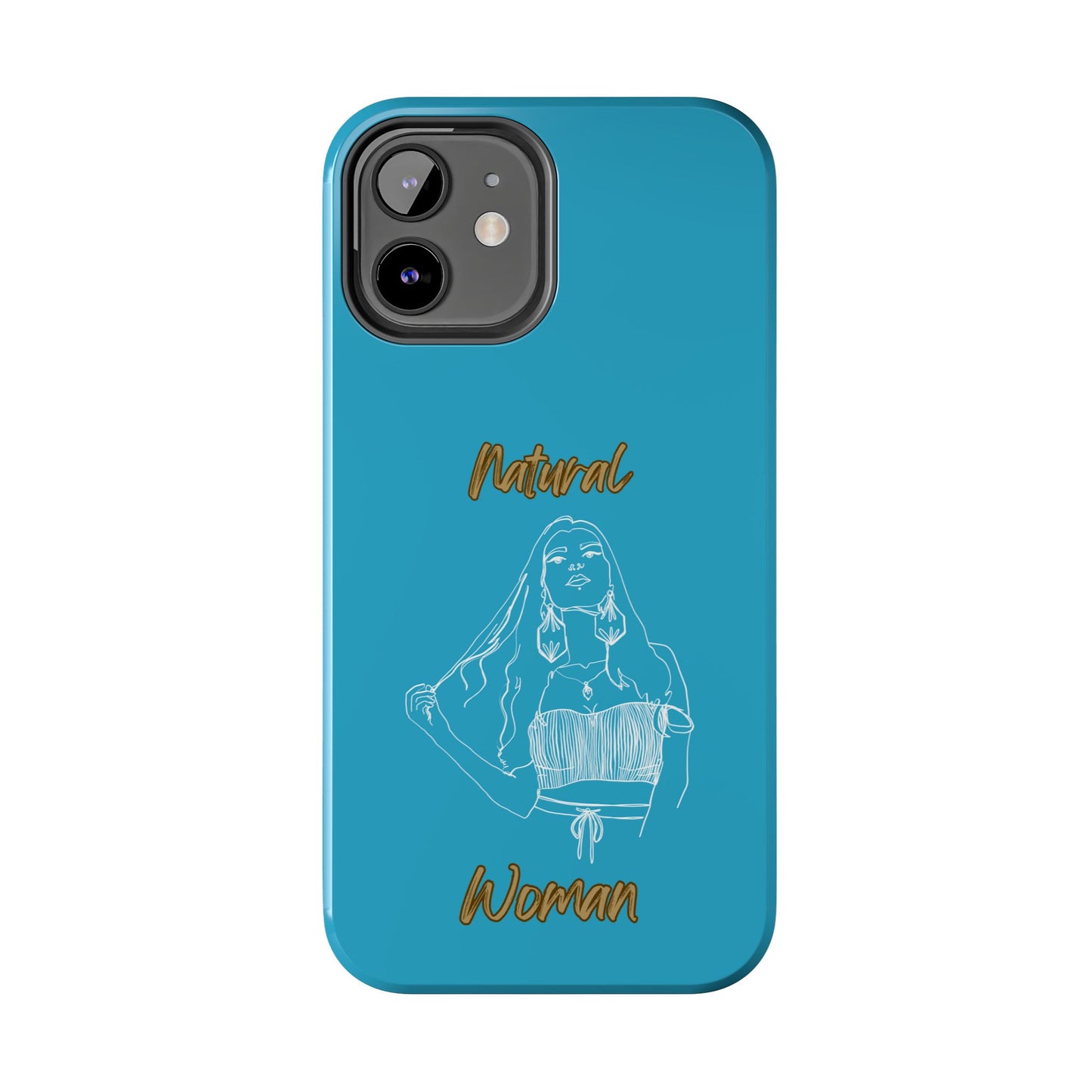 Natural Woman Thinking (WL)Tough Phone Cases TURQUOISE