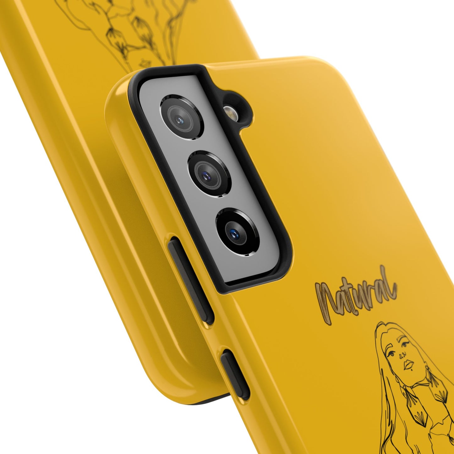 Natural Woman Thinking (BL)Tough Phone Cases YELLOW