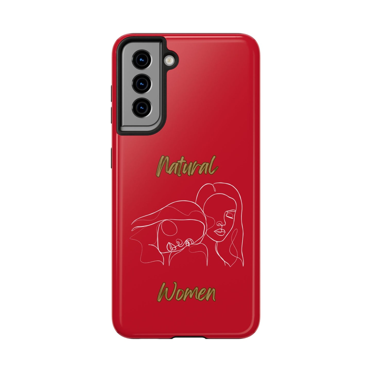 Natural Woman Sisters (WL)Tough Phone Cases DARK RED