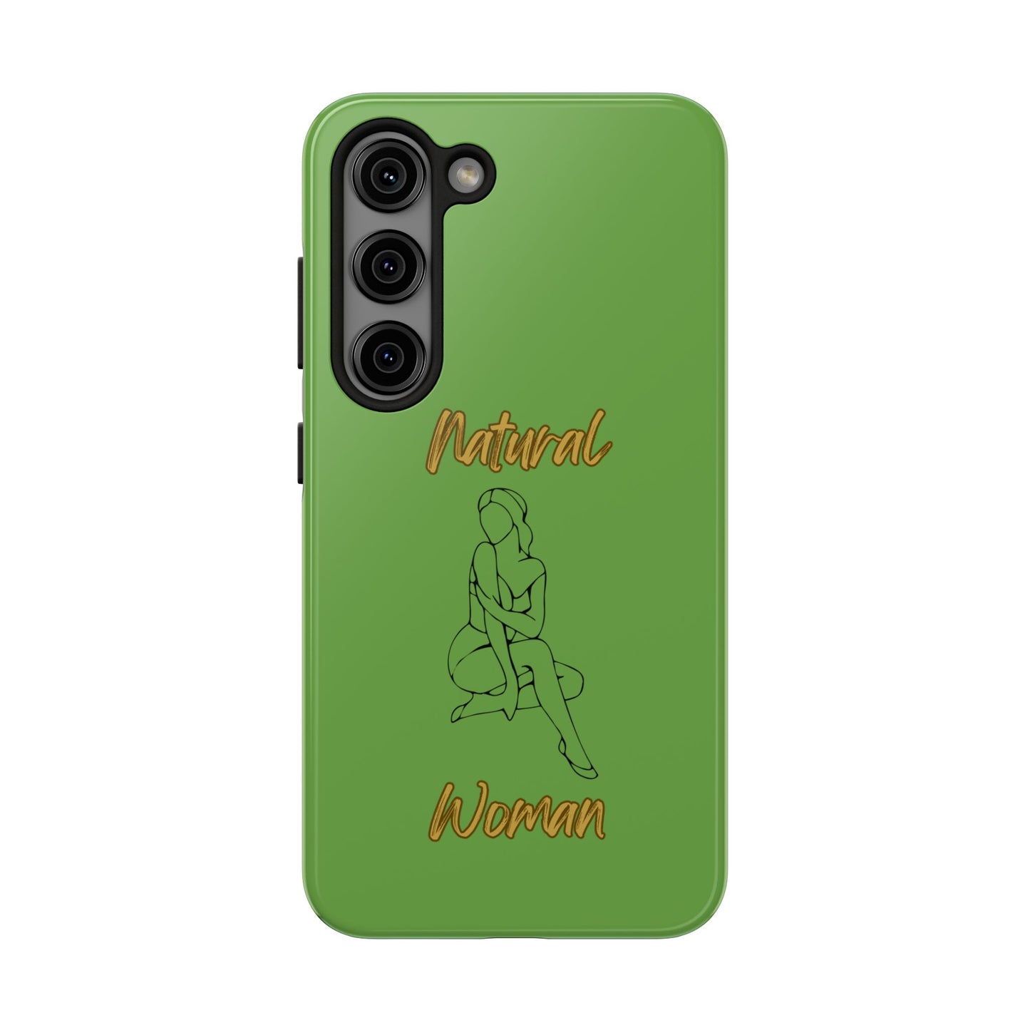 Natural Woman Shoulder Action (BL)Tough Phone Cases GREEN