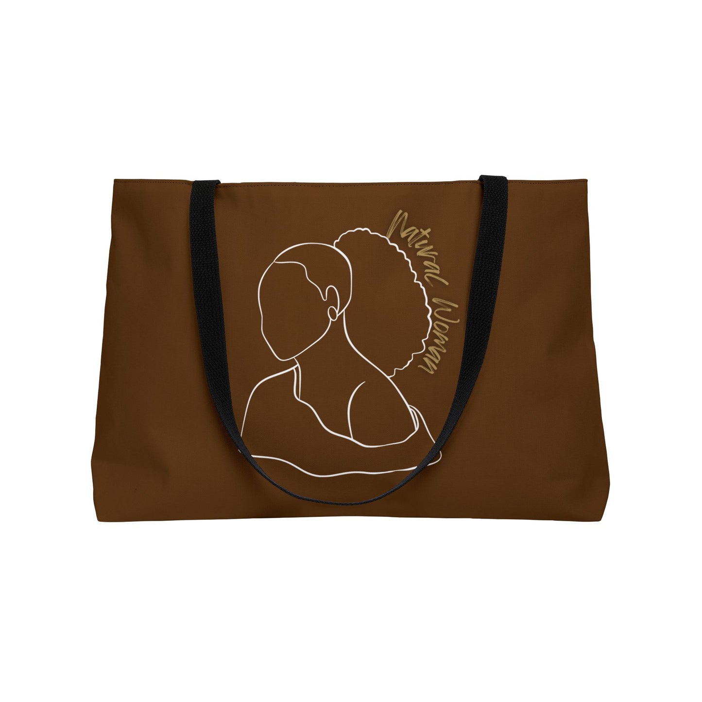 Natural Woman Behind Head (WL) Weekender Tote Bag BROWN