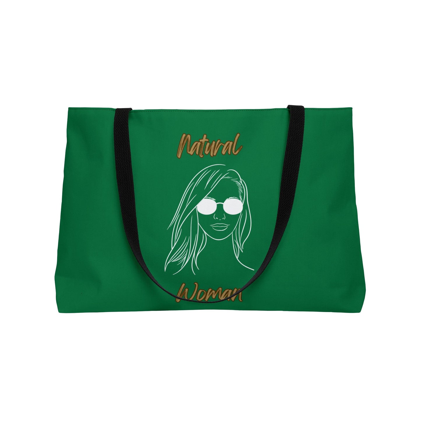 Natural Woman Shades (WL) Weekender Tote Bag DARK GREEN