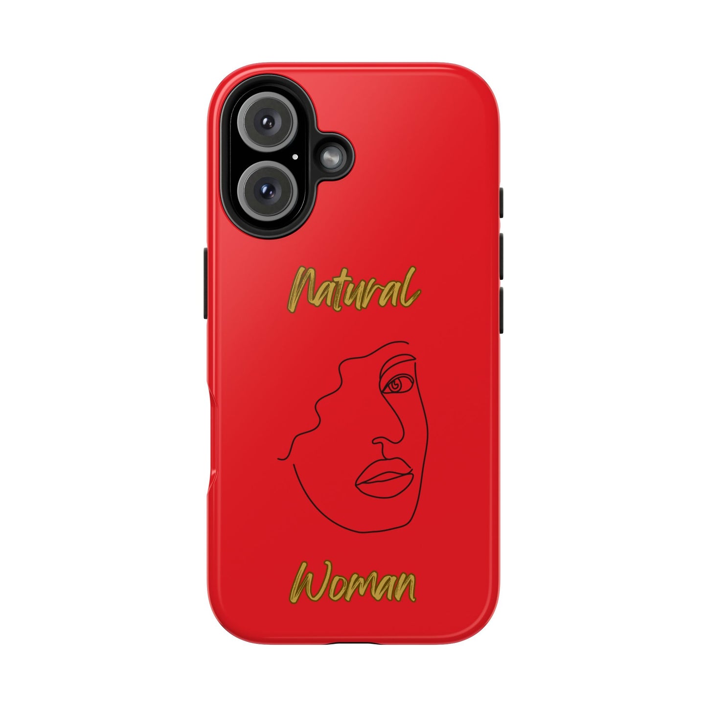 Natural Woman Peekaboo (BL)Tough Phone Cases RED