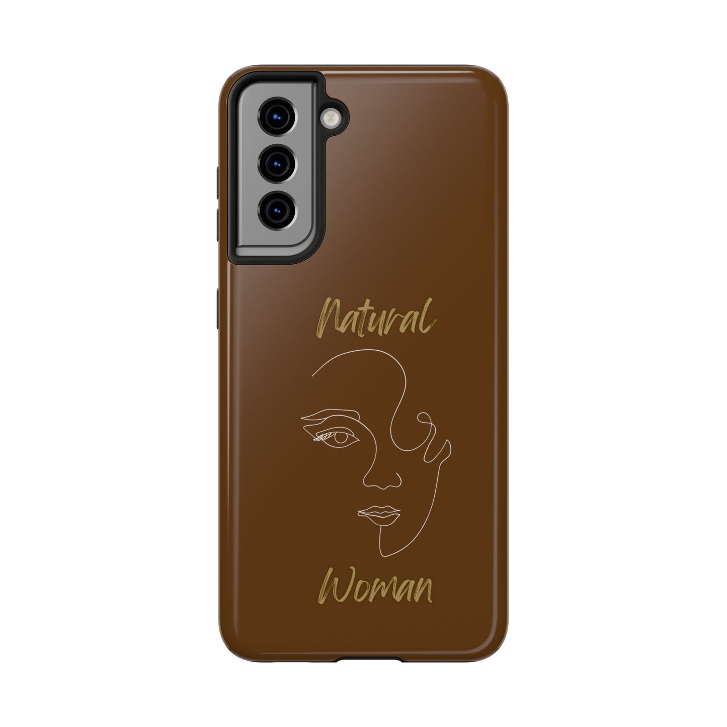Natural Woman Looking (WL) Tough Phone Cases BROWN