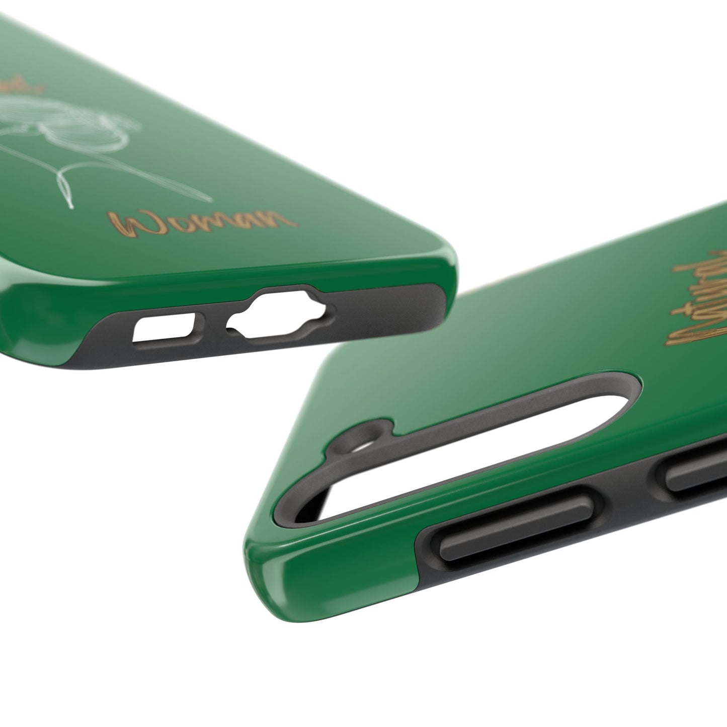 Natural Woman Wet Bun (WL) Tough Phone Cases DARK GREEN