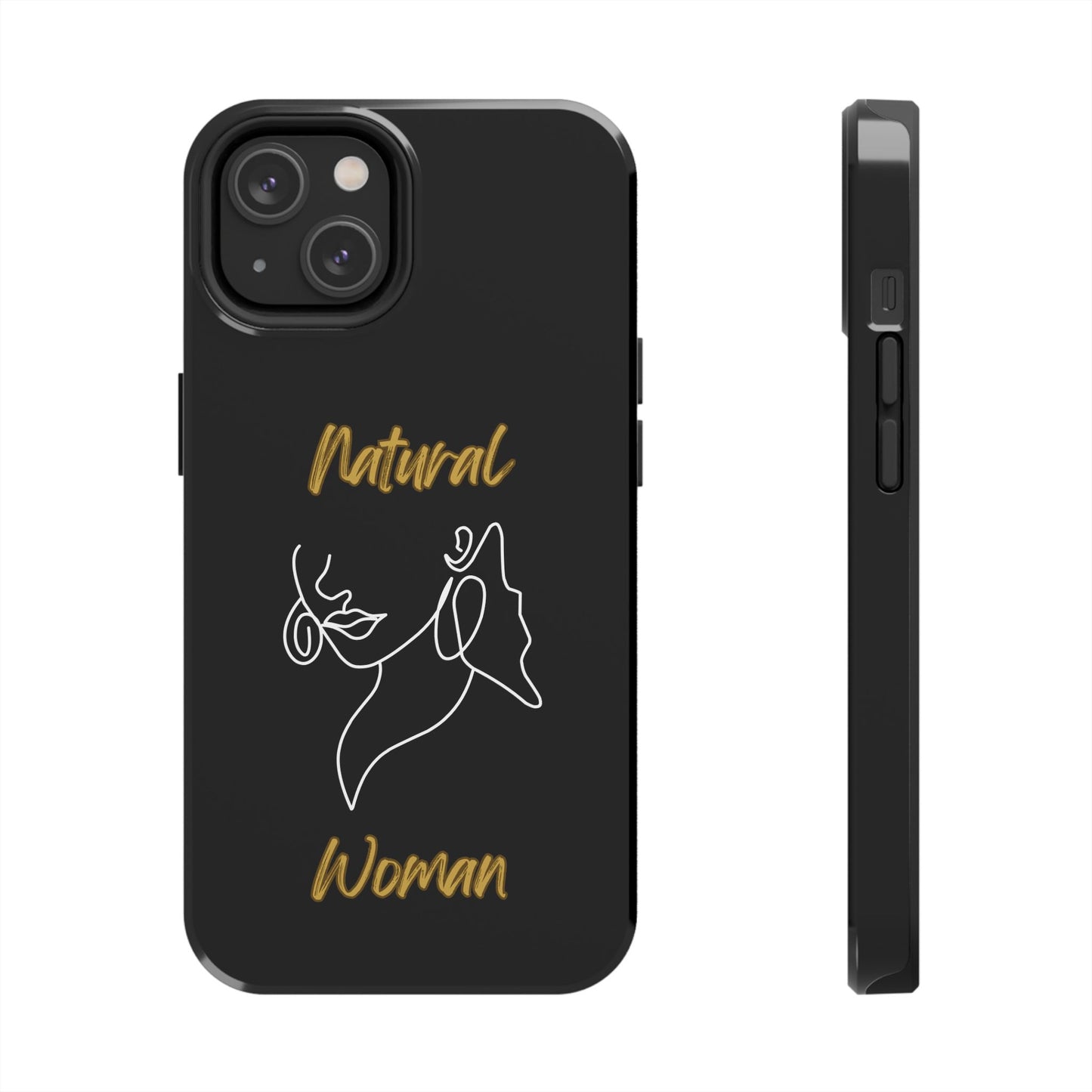 Natural Woman Lips (WL)Tough Phone Cases BLACK