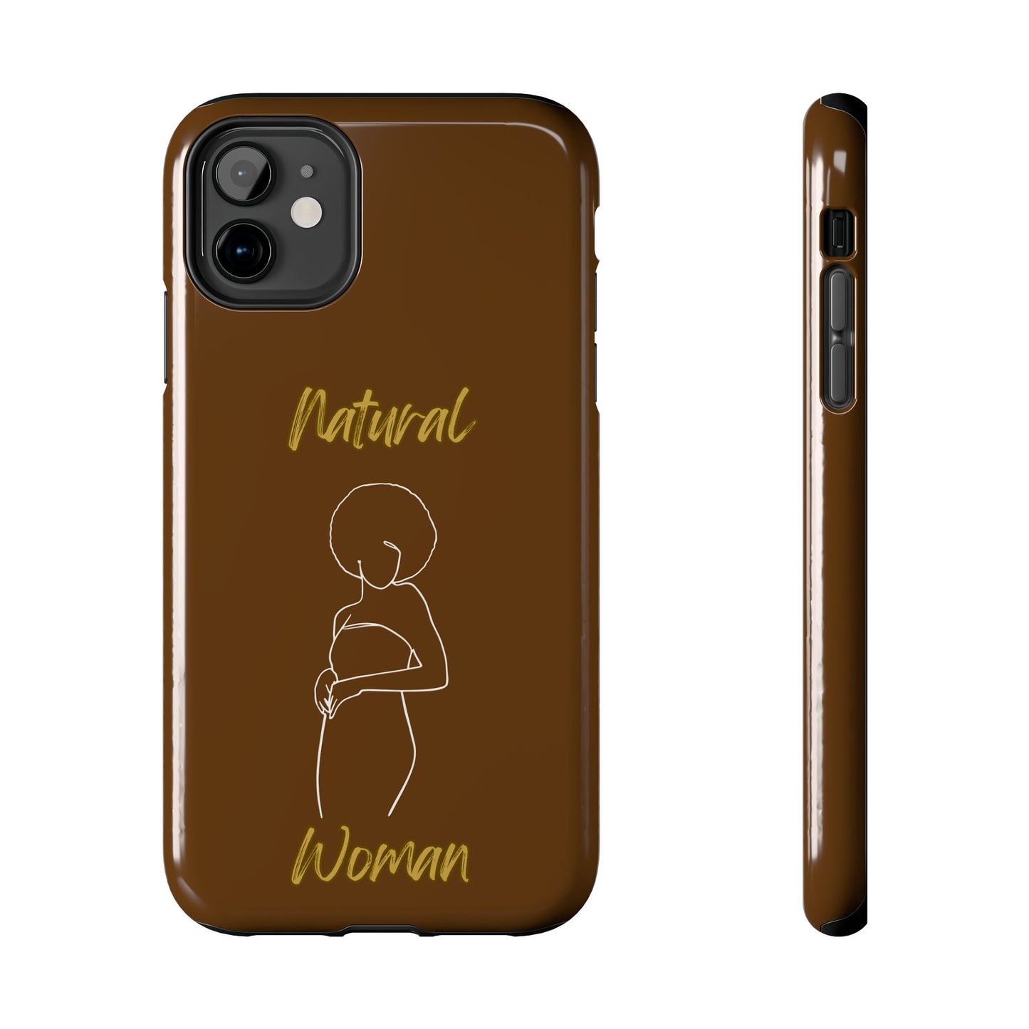 Natural Woman Sho Nuff (WL)Tough Phone Cases BROWN