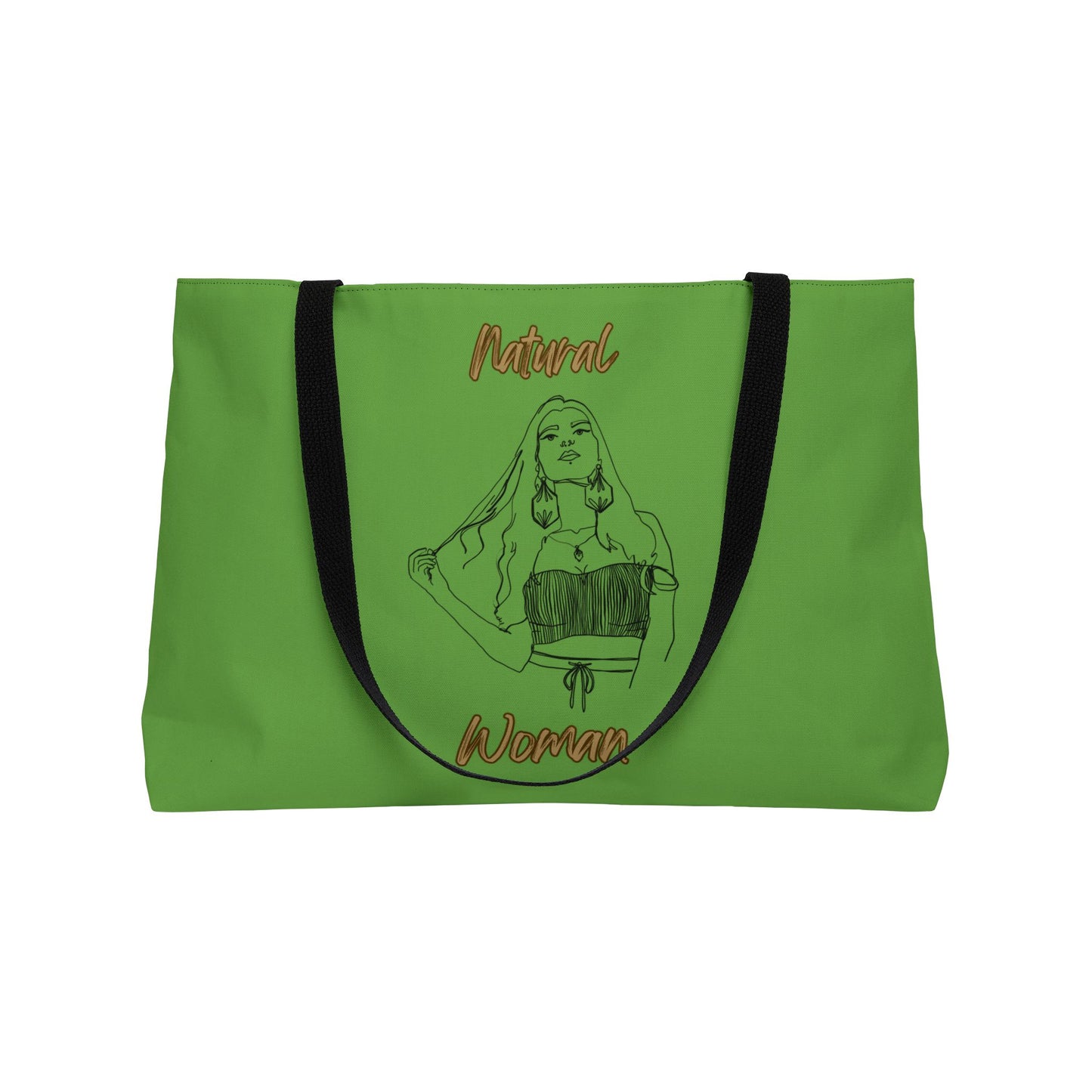 Natural Woman Thinking (BL) Weekender Tote Bag GREEN