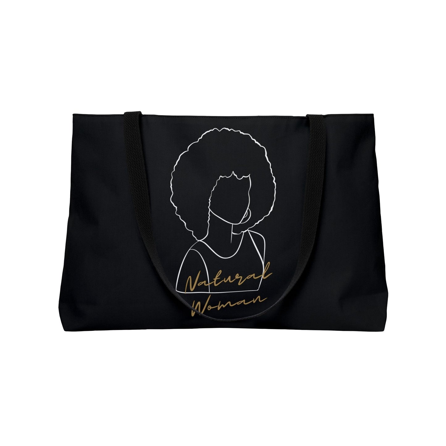 Natural Woman Afro (WL) Weekender Tote Bag BLACK