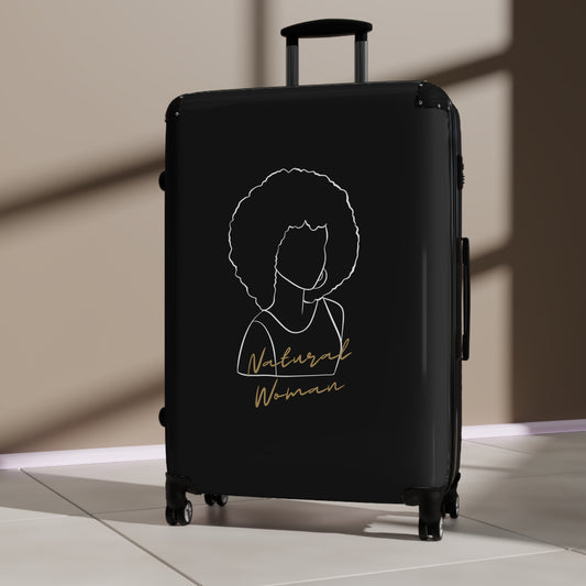 Natural Woman Afro (WL) Suitcase BLACK