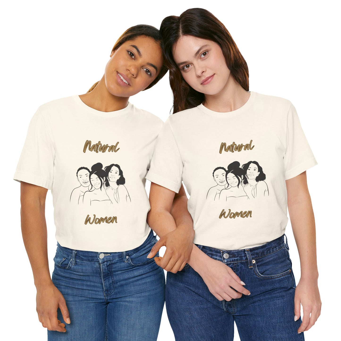 Natural Woman Laughing Friends (BL) Short Sleeve T-Shirt