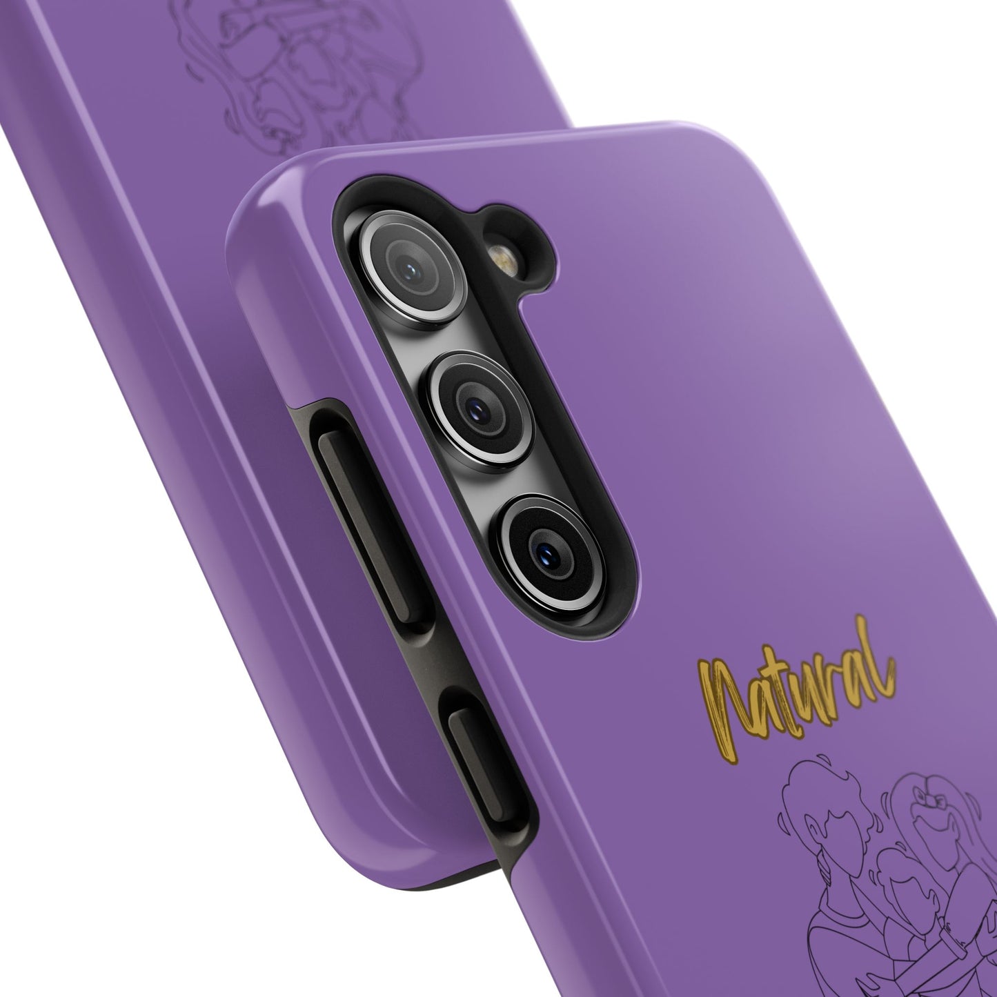 Natural Woman Bear Hugs (BL) Tough Phone Cases LIGHT PURPLE