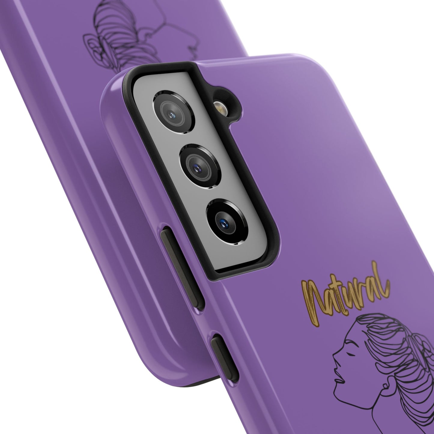Natural Woman Wet Bun (BL) Tough Phone Cases LIGHT PURPLE