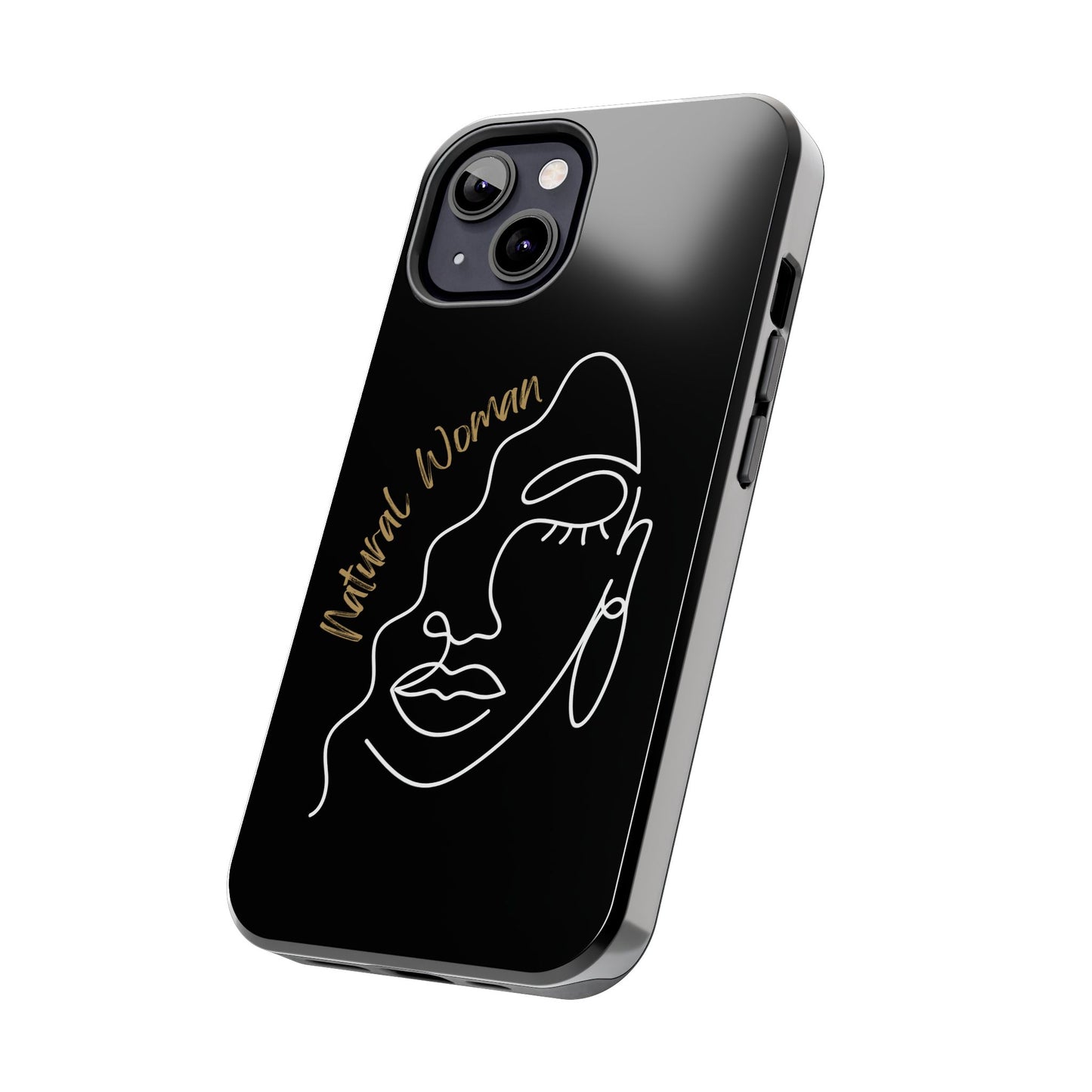 Natural Woman Half Face (WL)Tough Phone Case BLACK