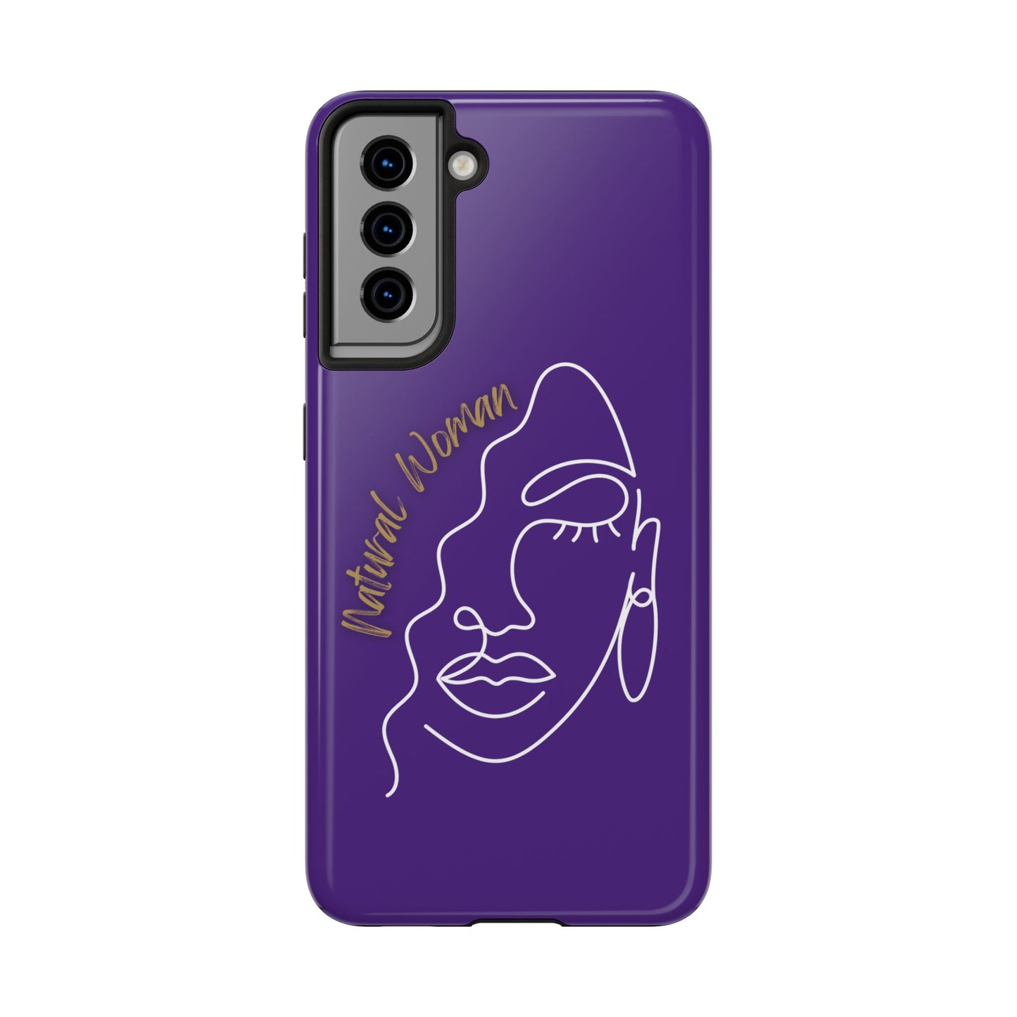 Natural Woman Half Face (WL)Tough Phone Case PURPLE