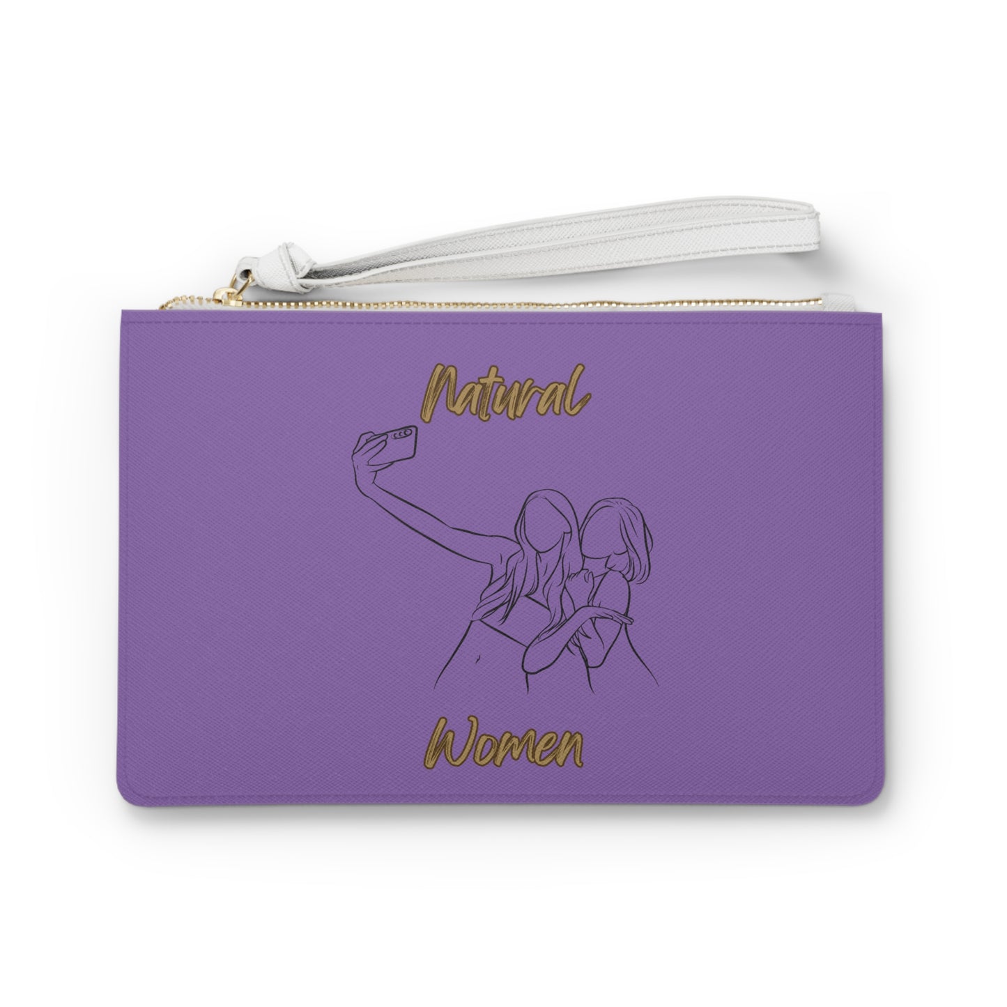 Natural Women Friends Selfie (BL) Clutch Bag LIGHT PURPLE
