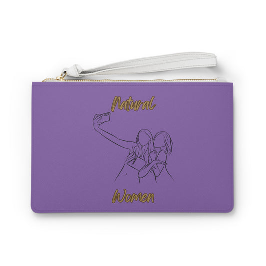 Natural Women Friends Selfie (BL) Clutch Bag LIGHT PURPLE