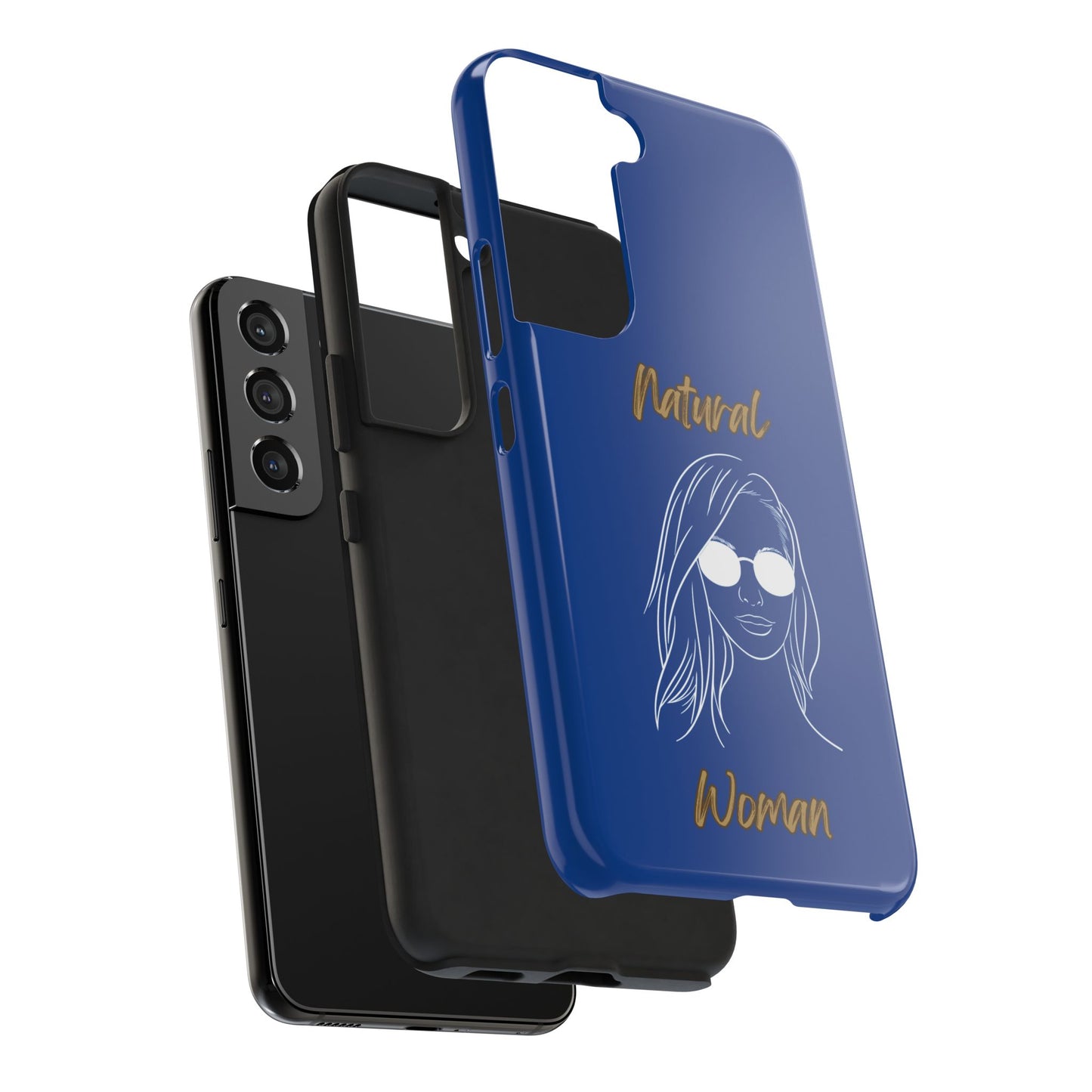 Natural Woman Shades (WL)Tough Phone Cases DARK BLUE