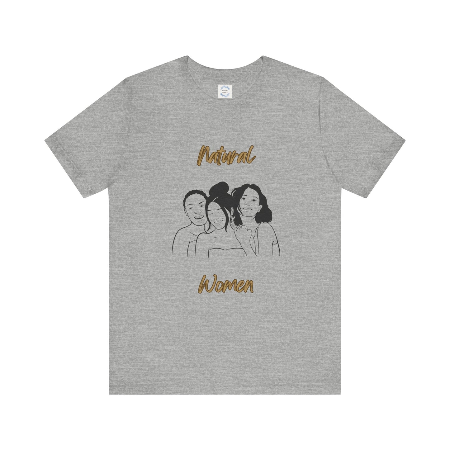Natural Woman Laughing Friends (BL) Short Sleeve T-Shirt